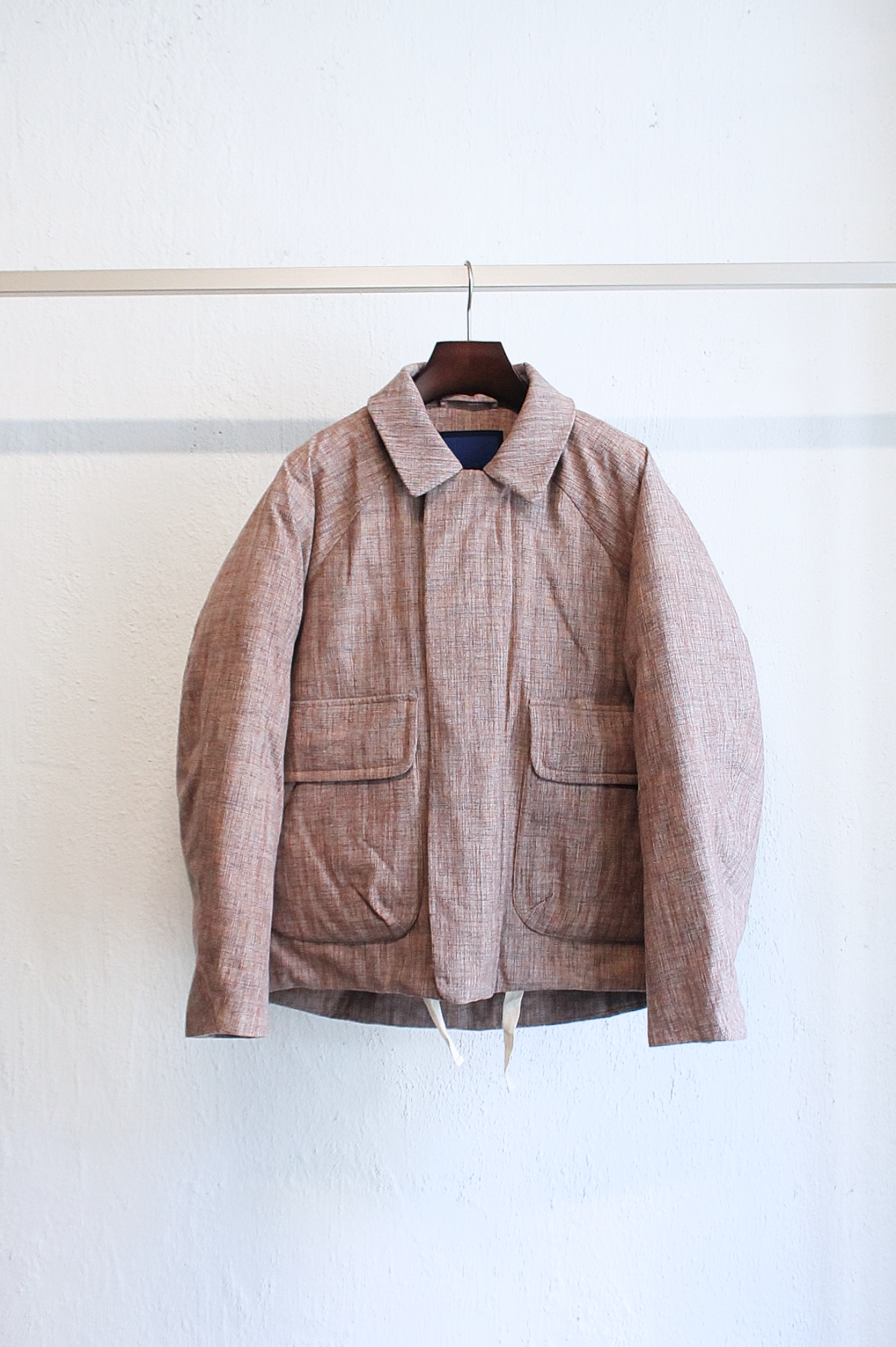 [DOCUMENT] Wool Cotton Short Down Jacket - Brick