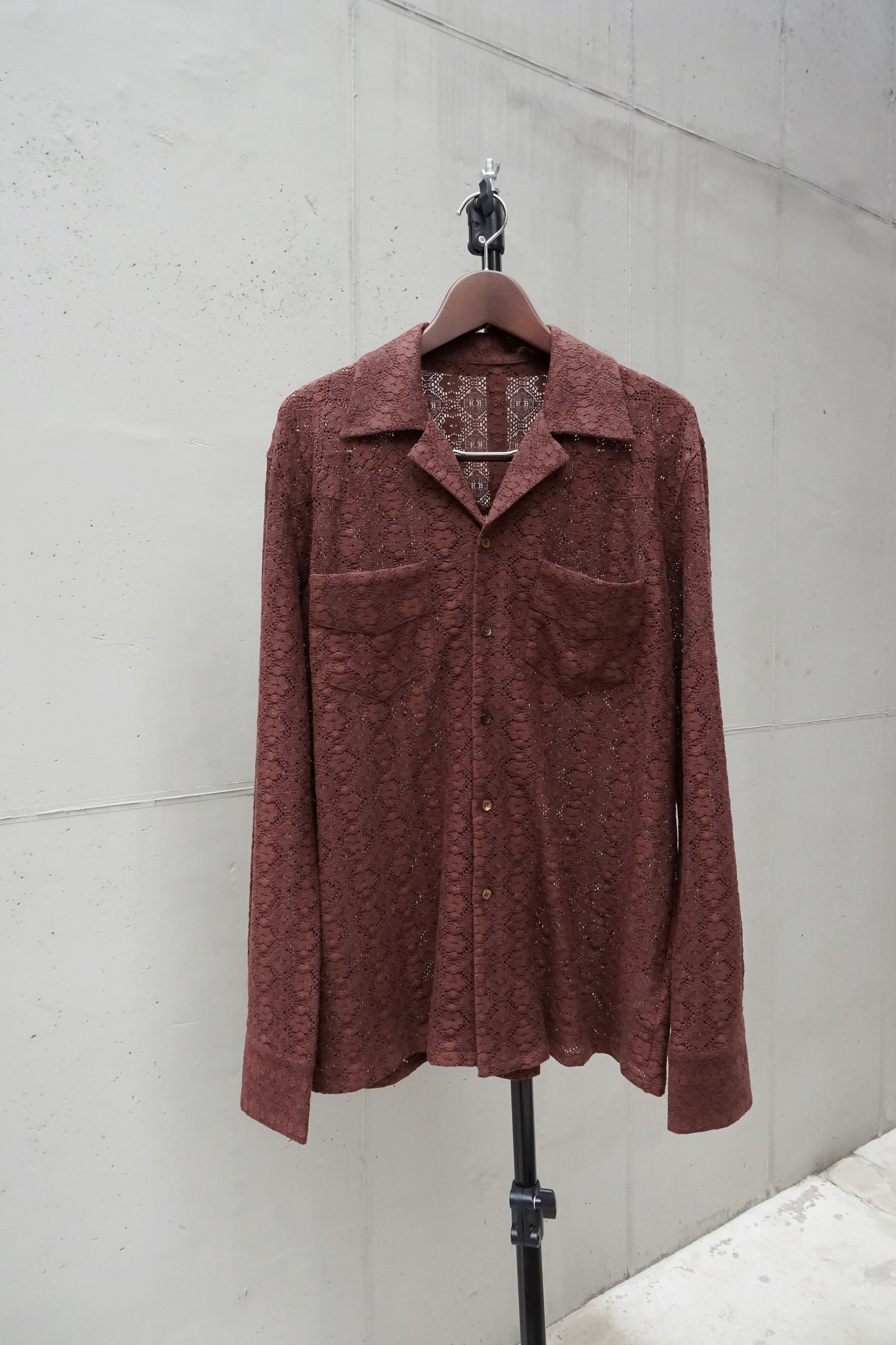 [EPONYM] Western L/S Shirt - Brown Lace