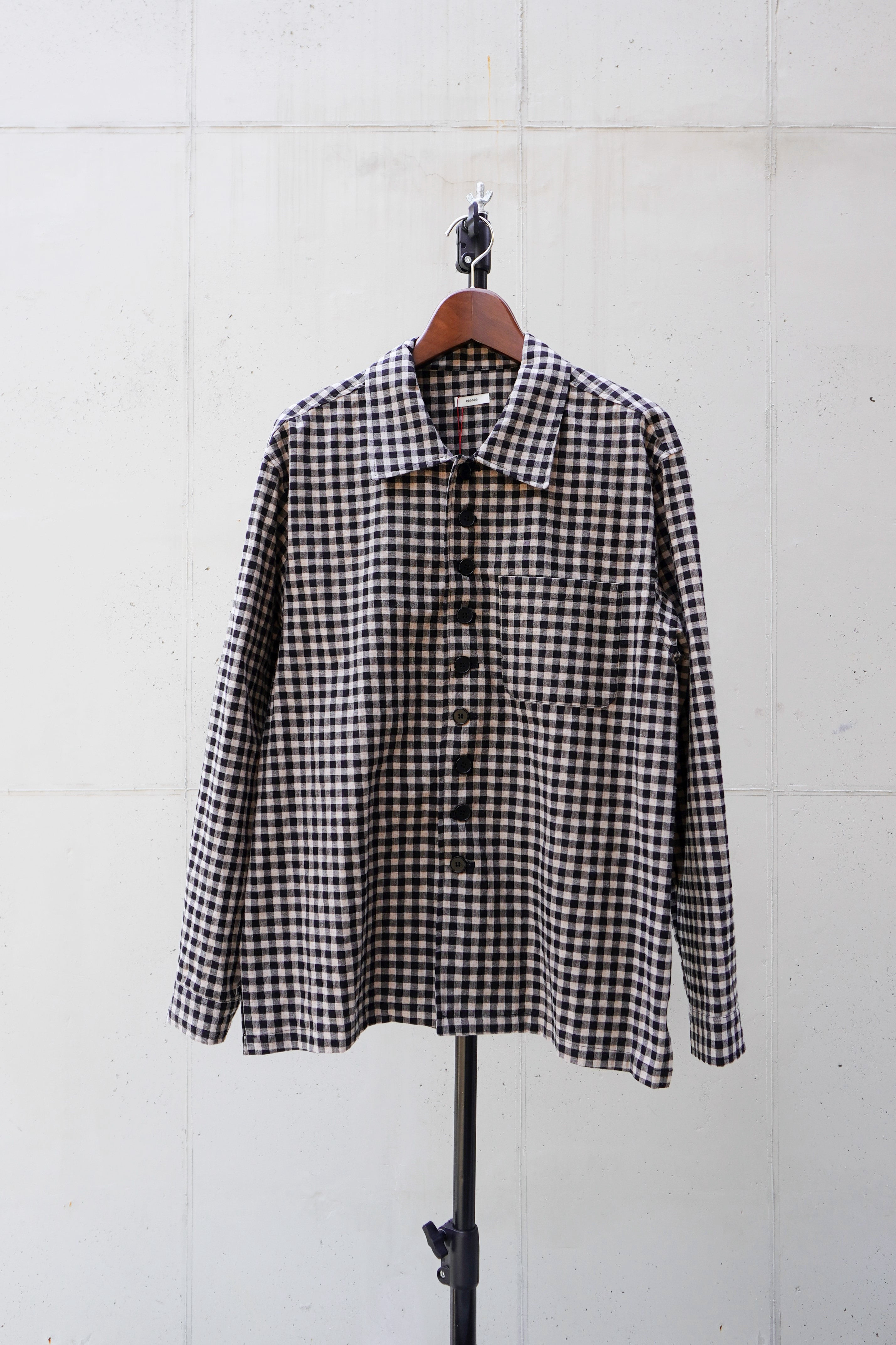 [EEASEE] Button Jacket - Check