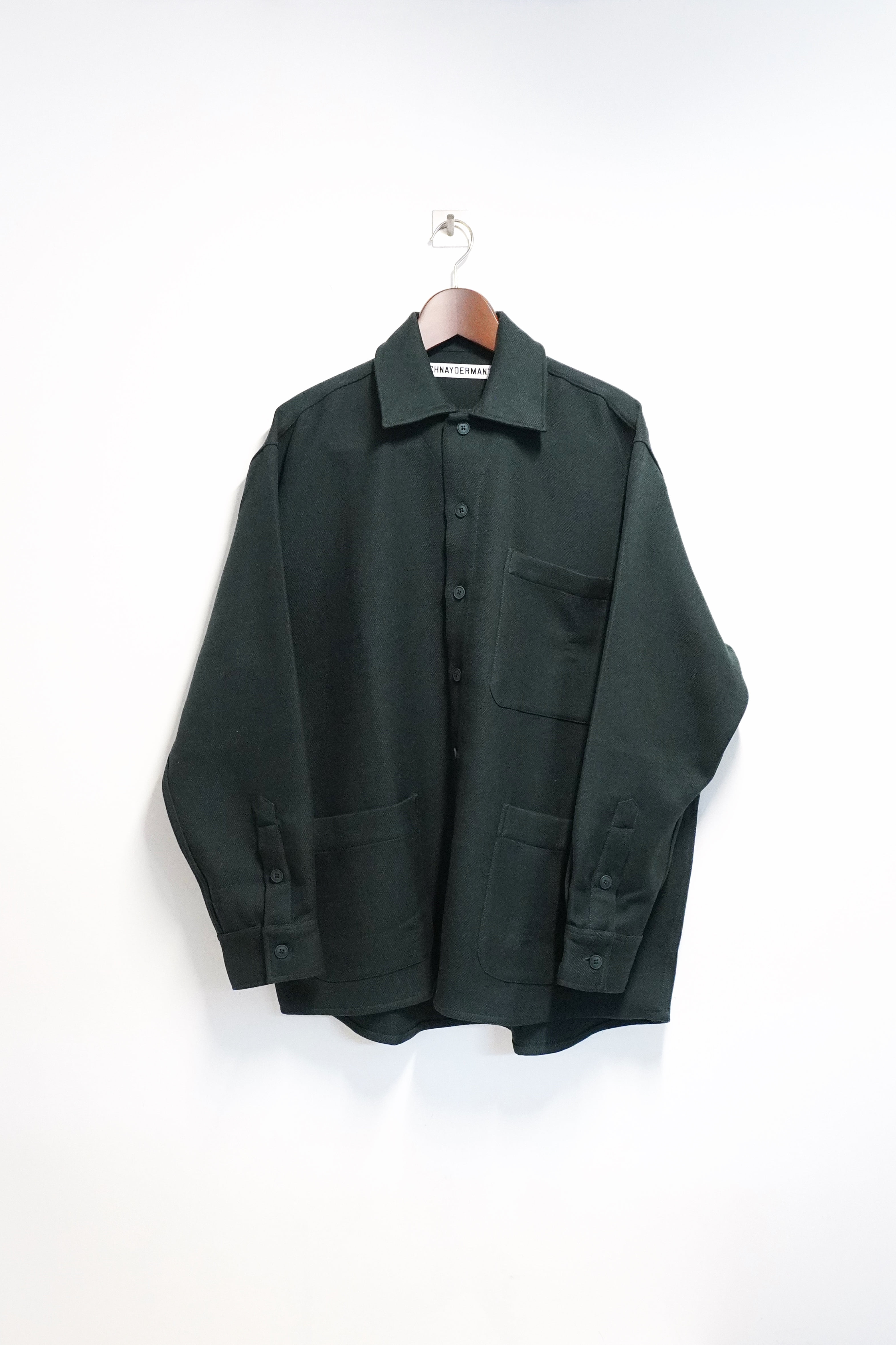 [SCHNAYDERMAN&#039;S] Overshirt Oversized Twill - Green
