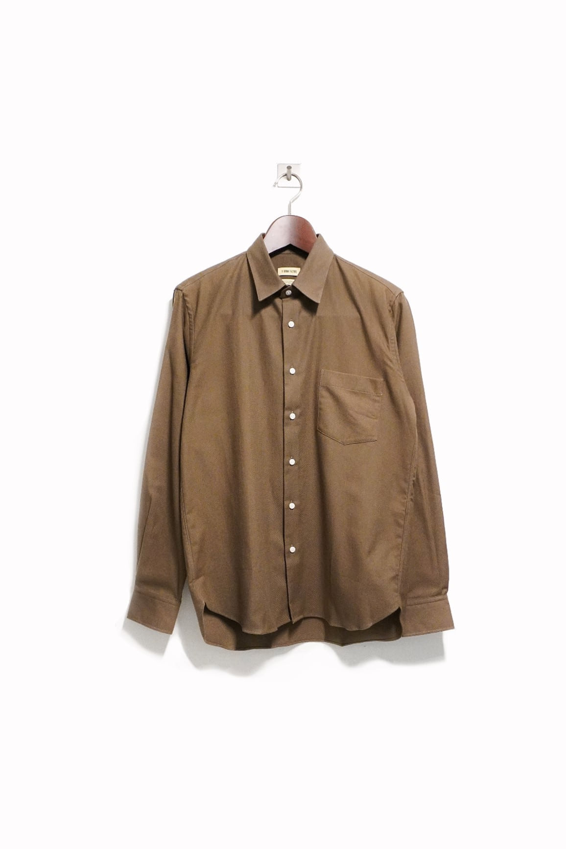 [DE BONNE FACTURE] Flannel Essential Shirt – Khaki