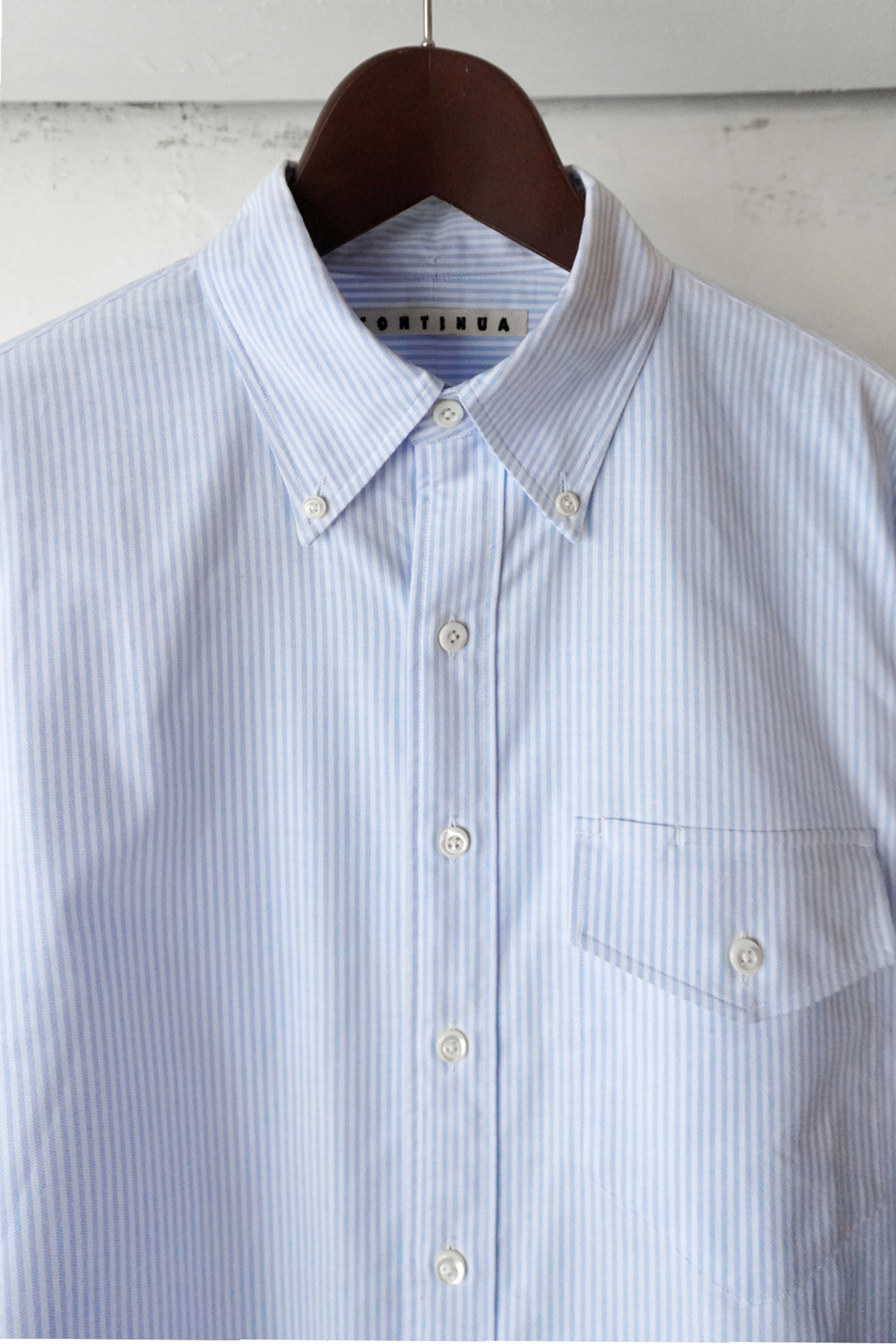 [CONTINUA] Oxford BD Shirt - Blue Stripe