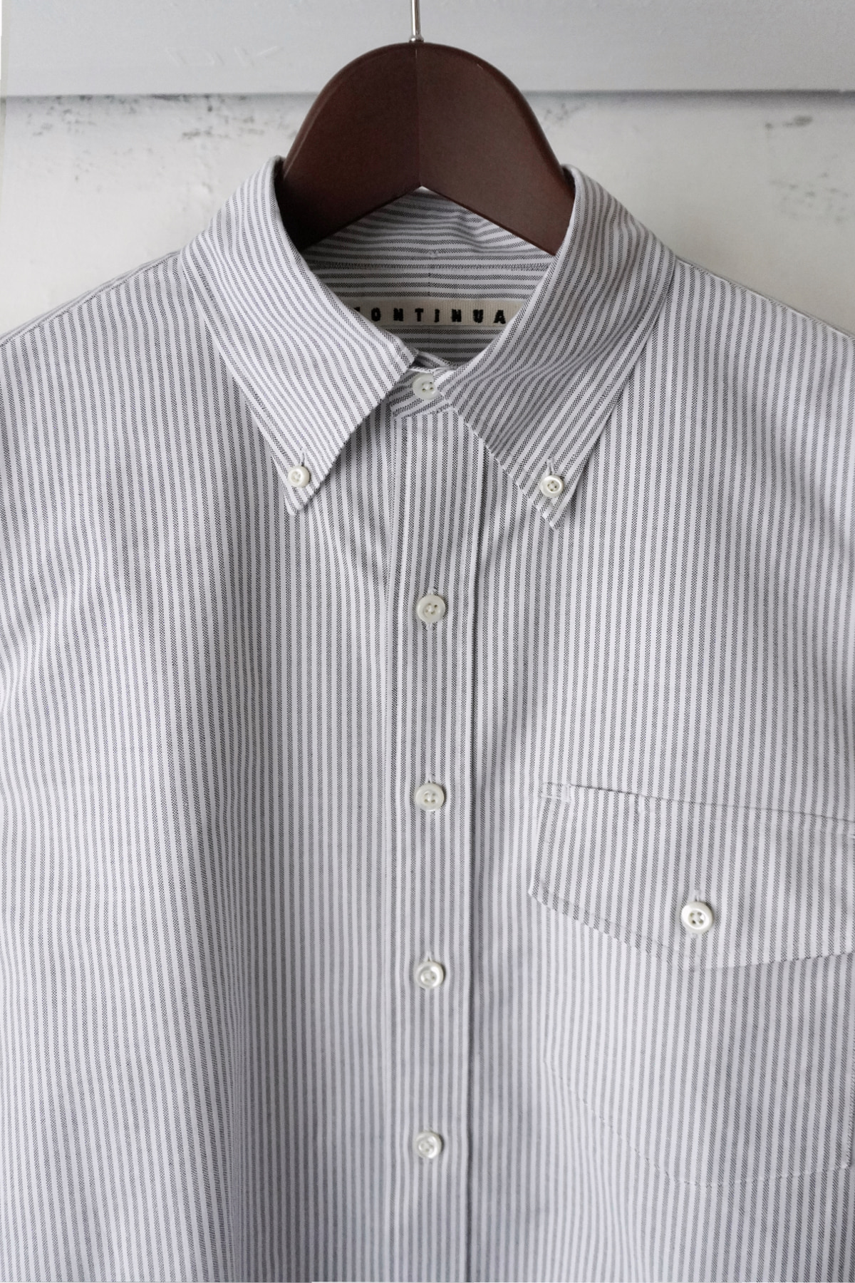 [CONTINUA] Oxford BD Shirt - Grey Stripe