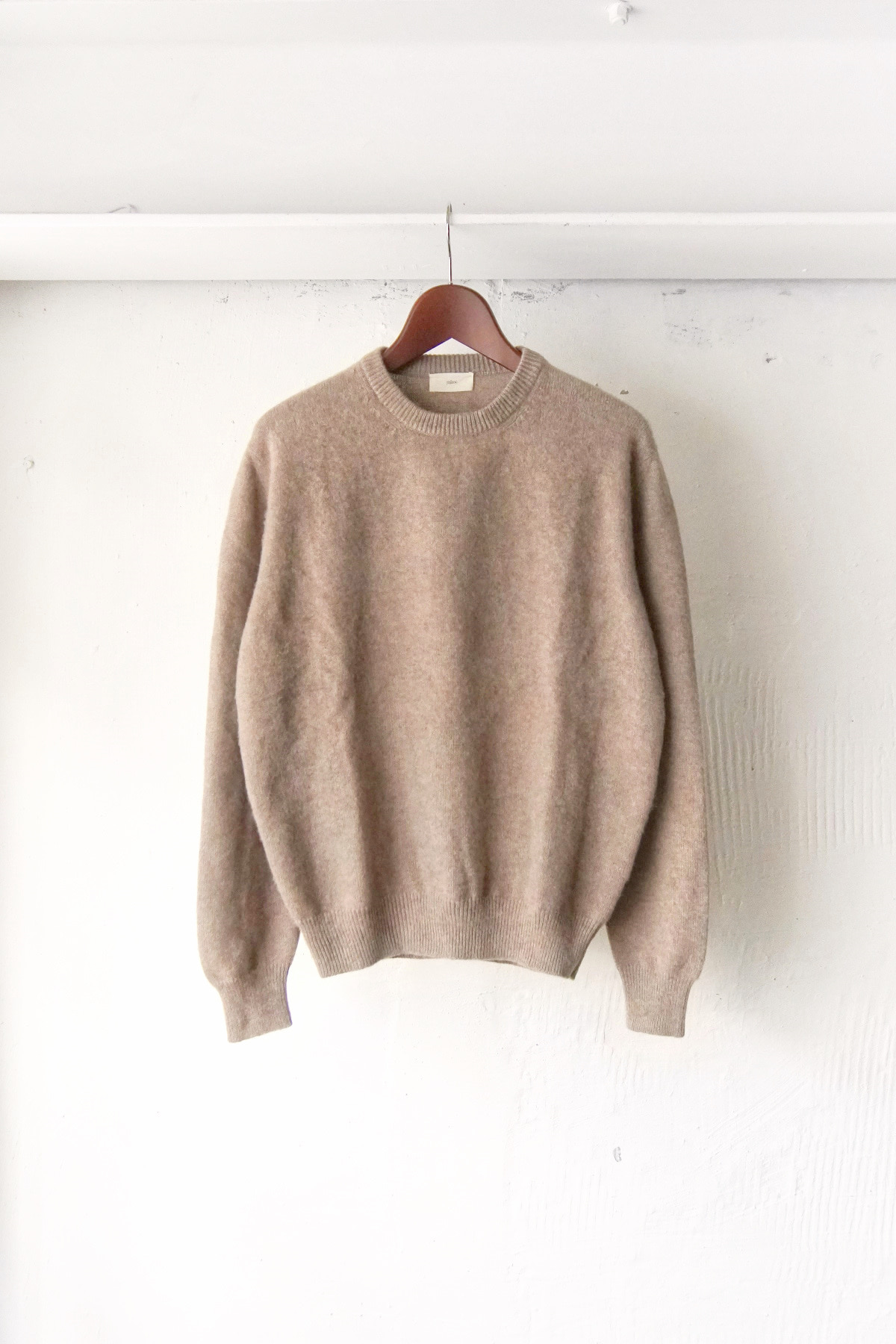 [GAJIROC] Brushed Cashmere Crewneck Sweater - Sughero
