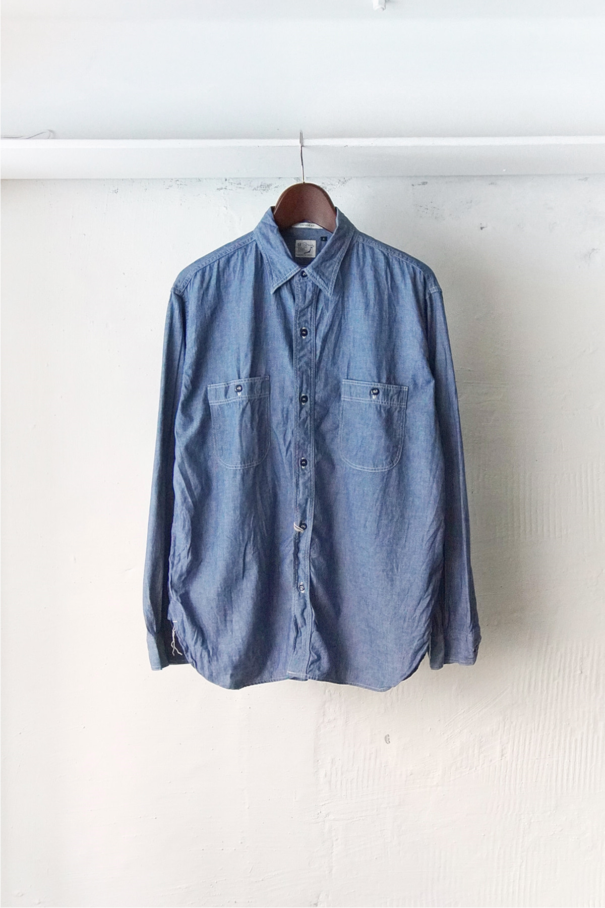 Restock! [ORSLOW]  Vintage Fit Chambray Work Shirt