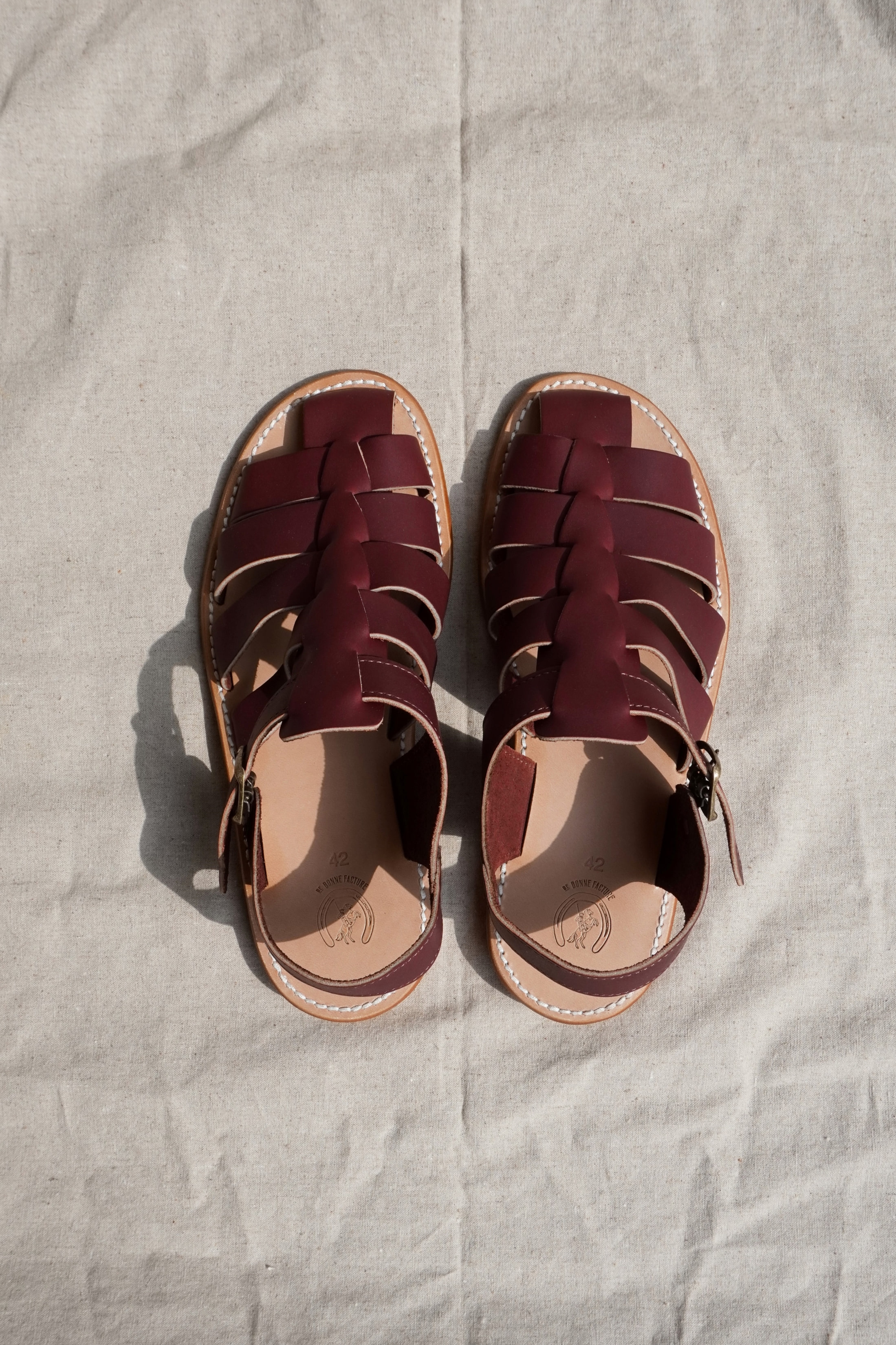 [DE BONNE FACTURE] Sandals - Burgundy