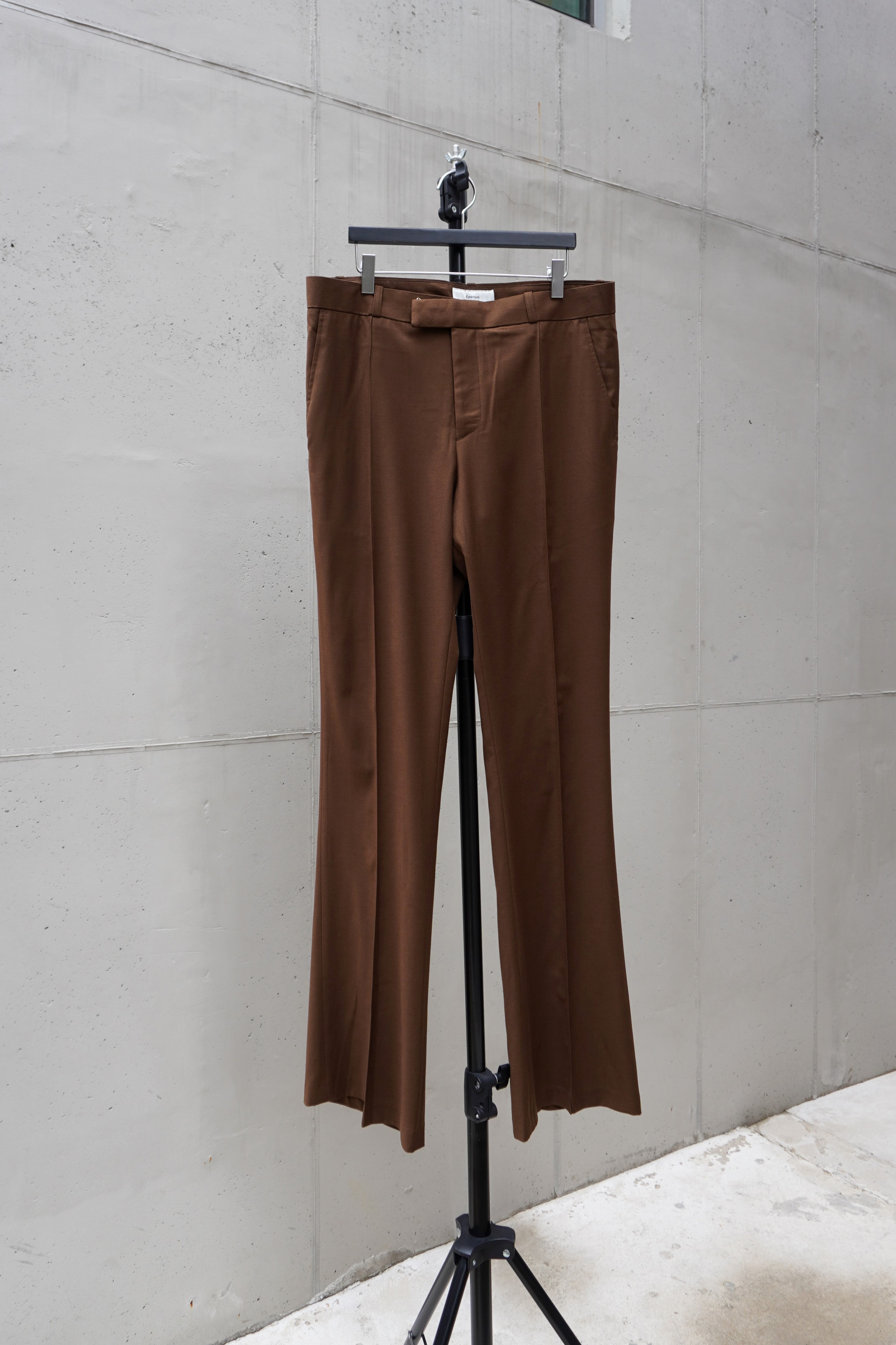 [EPONYM] Classic Flare Suit Pants - Brown