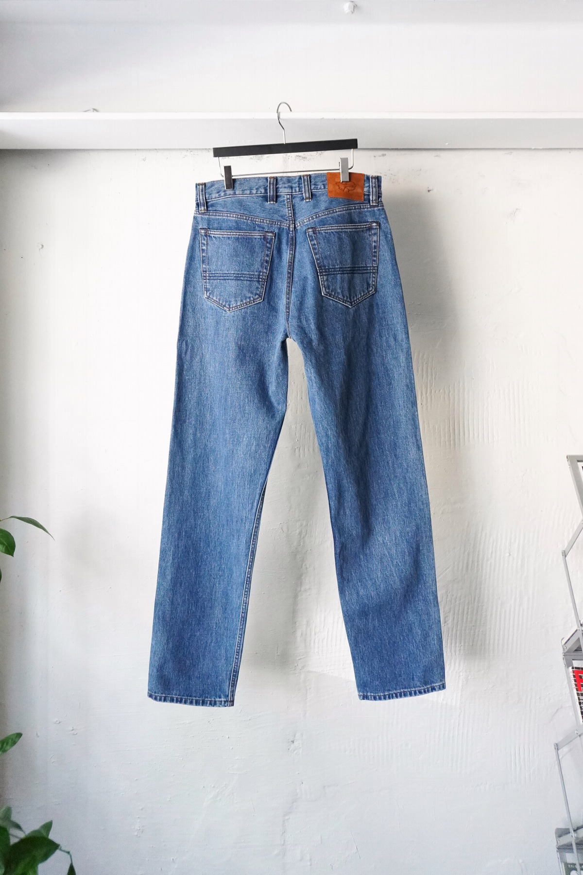 [DRAKE&#039;S] Selvedge Denim Five Pocket Jeans - Bleach Wash