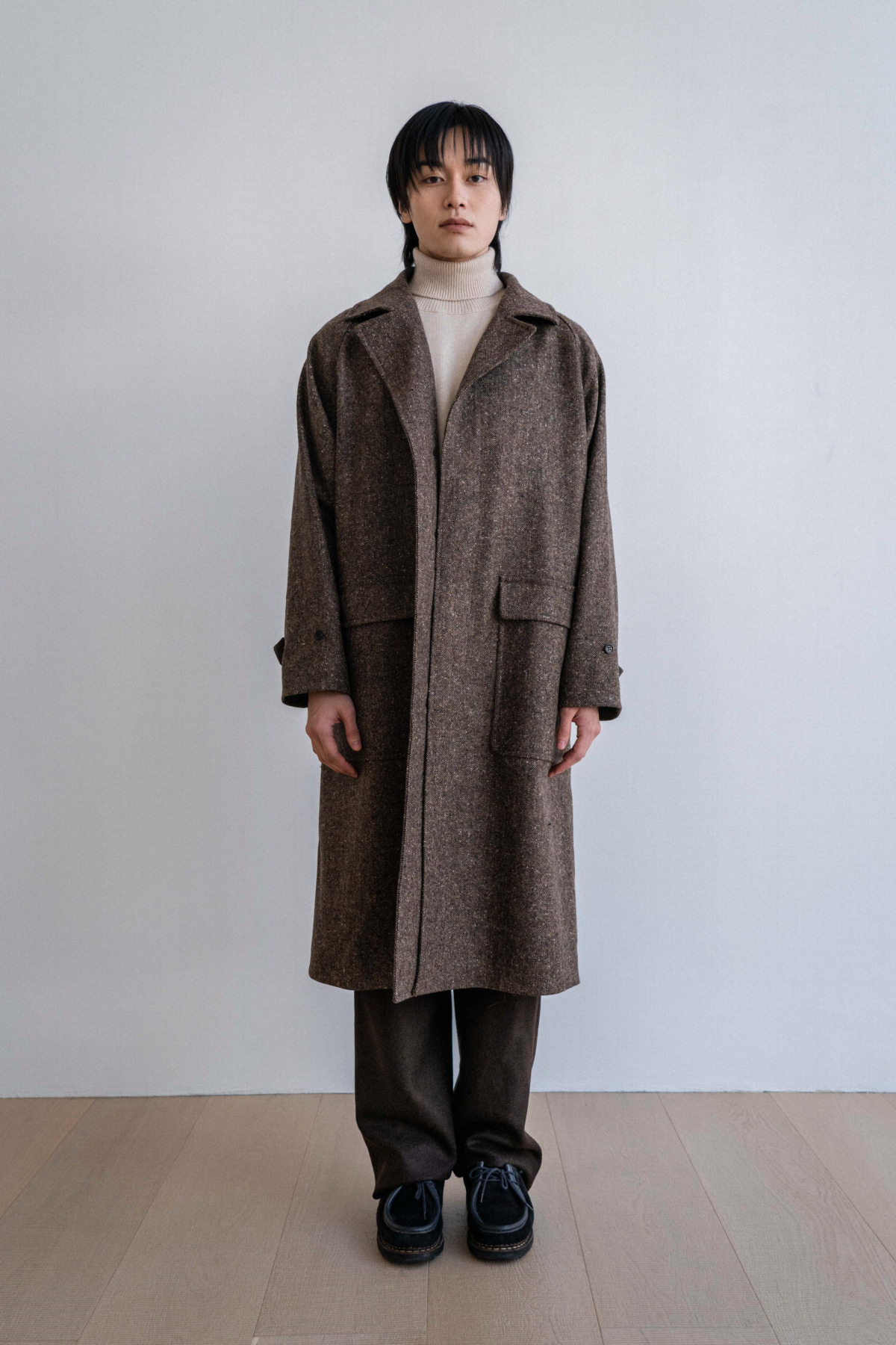 [GAJIROK] Donegal Tweed Coat