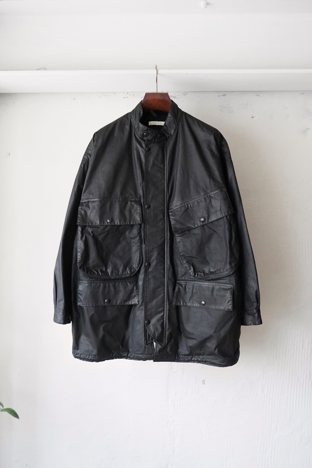 [OLD JOE BRAND] Patina Oiled Cloth Husky Jacket - Black